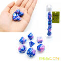 Bescon Mini Gemini Gemini Two Tone Polyédrico RPG Dice Set 10 mm